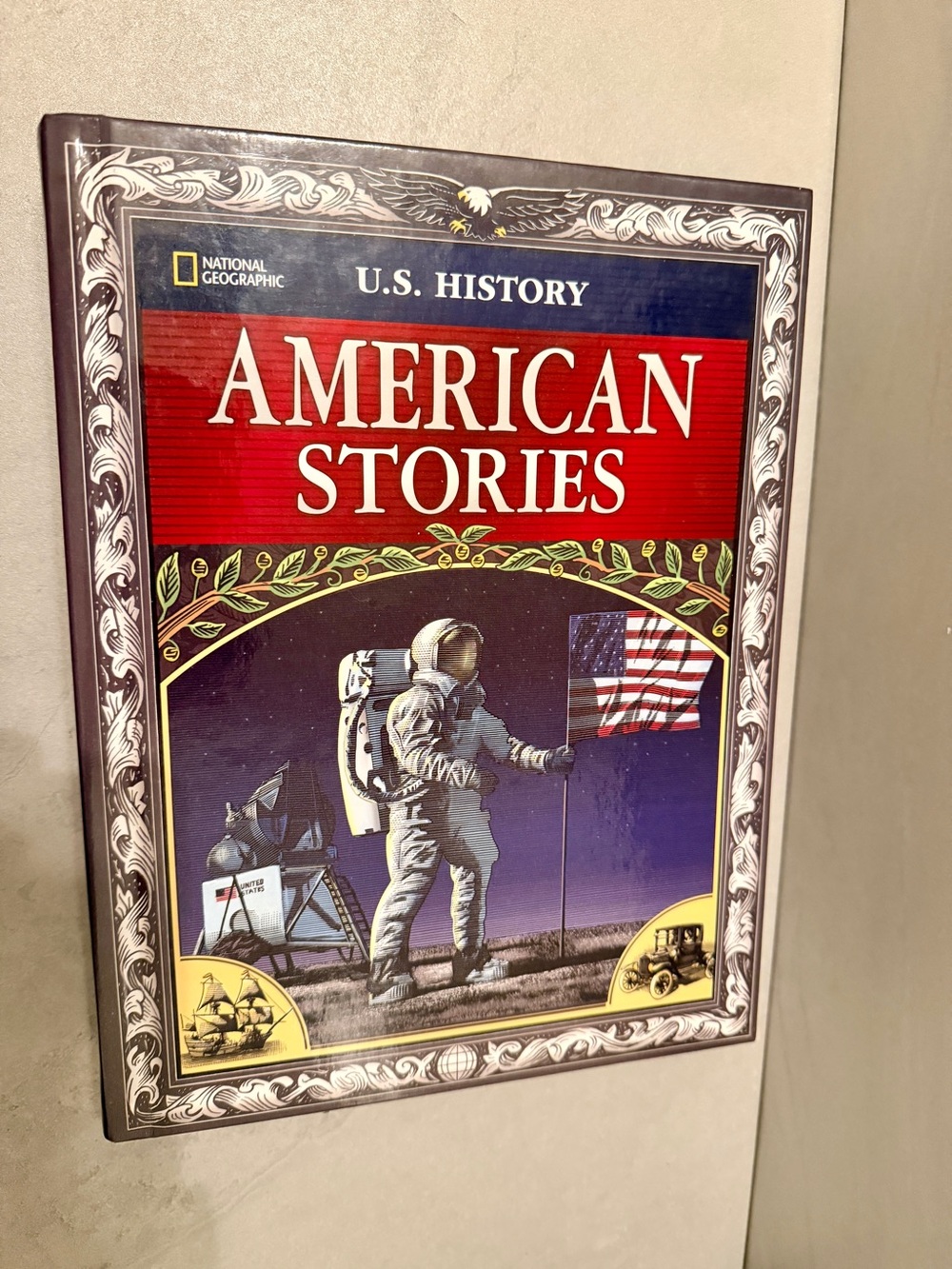 U.S. HISTORY AMERICAN STORIES, SURVEY BY National Geographic HARDCOVER Pre Owned